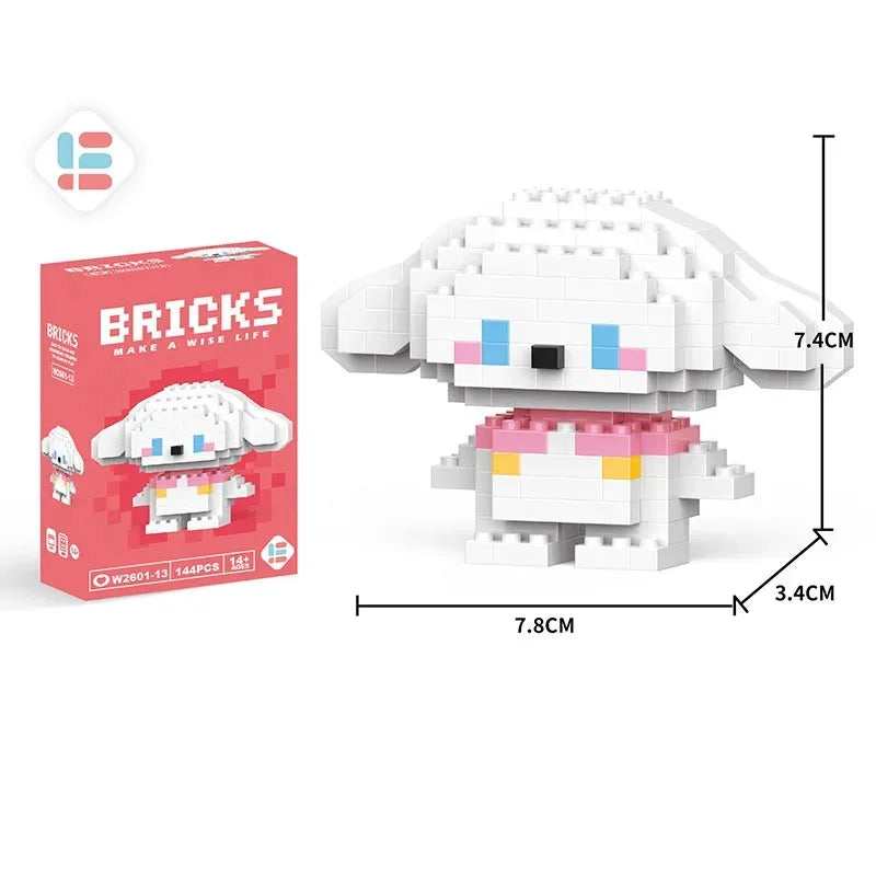 Disney LiLo Stitch Toys Building Blocks  Pikechu lega Anime Cartoon Character Model Building Blocks Toy for children Gift