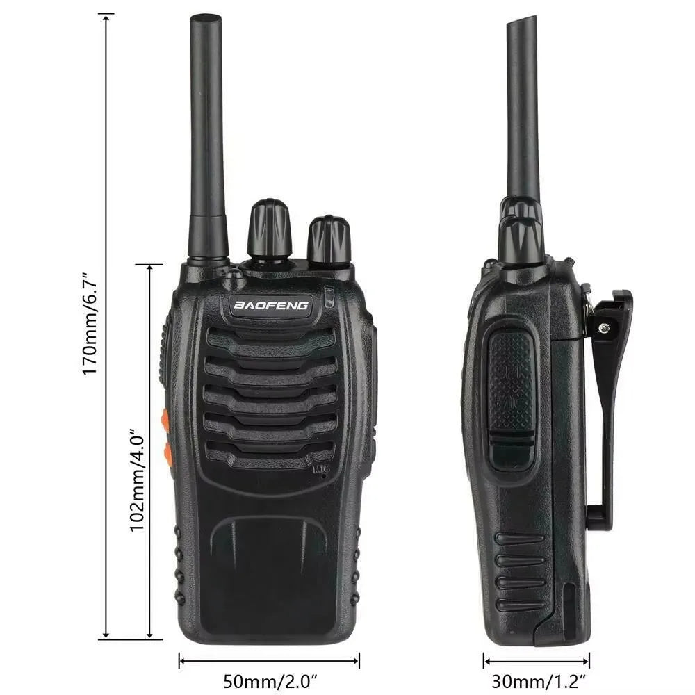 2pcs 6pcs 4pcs Wholesale Original Baofeng BF-88E 5km Long Range Walkie Talkie Two Way Radio Channel 16 self-driving travelling