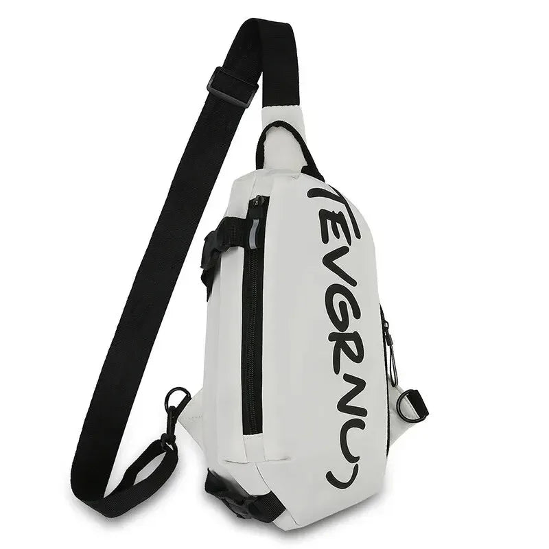 Nylon Chest Bag Trendy and Fashionable Women's Shoulder Bag Sports and Leisure Men's Oblique Straddle Bag