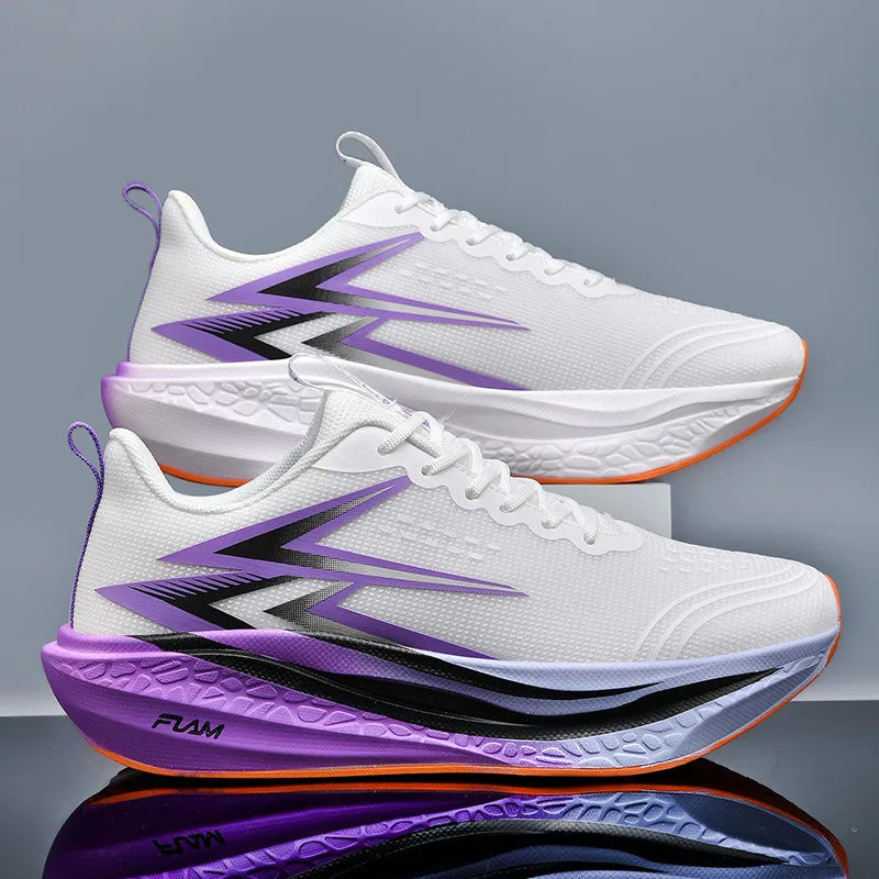 Running Shoes Speciality Marathon Men Sports Breathable Lightweight Carbon Board Women's Comfortable Athletic Nonskid Sneakers