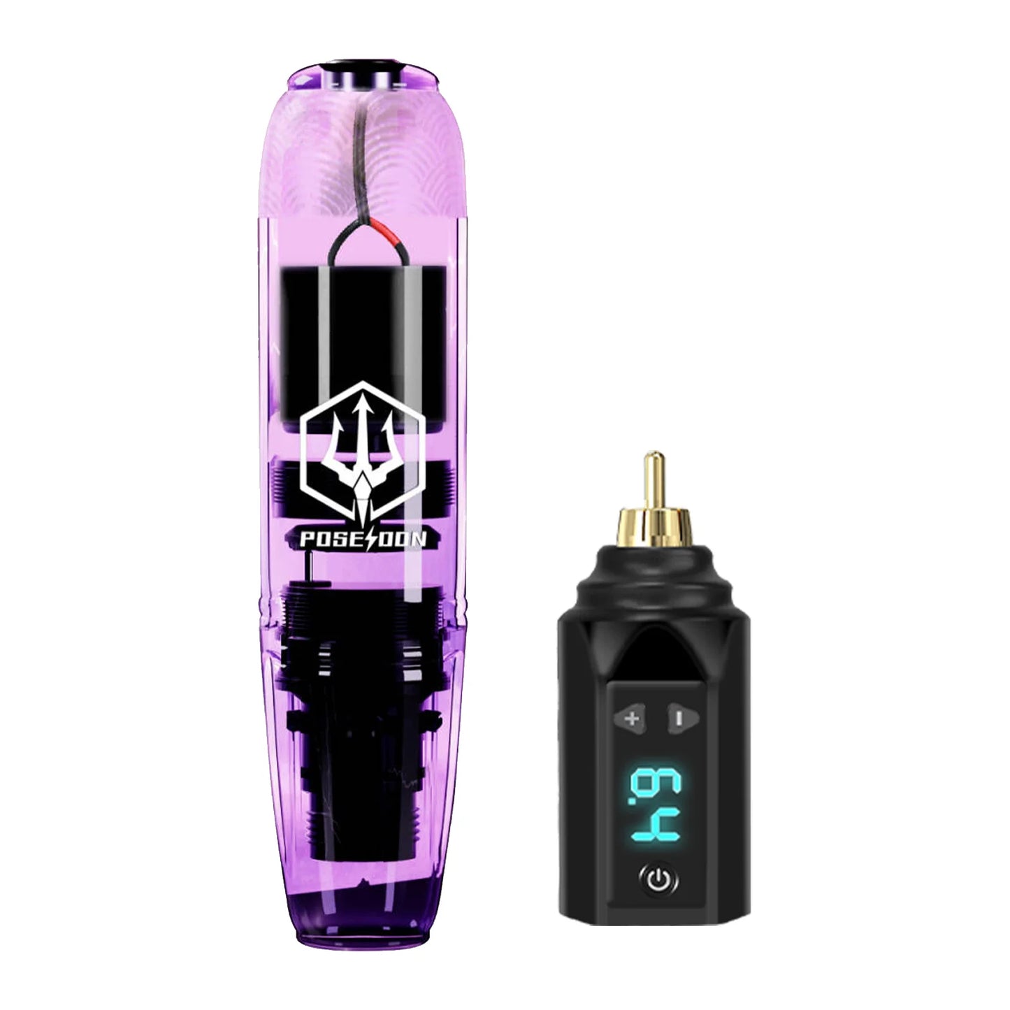 Tattoo Kit POSEIDON High Power Tattoo Pen Kit For Permanent Makeup Tattoo Machine Kit High Quality Tattoo Power Supply Tattoo Gu