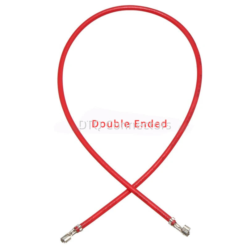100PCS PH2.0 single and double ended spring connector plug 100/200/300/500mm terminal UL1007 electronic color wire