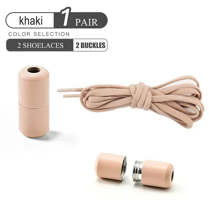 Elastic No Tie Shoelaces Semicircle Shoe Laces for Kids and Adult Sneakers Lazy Shoelace Quick Put on And Take Off Shoe Strings