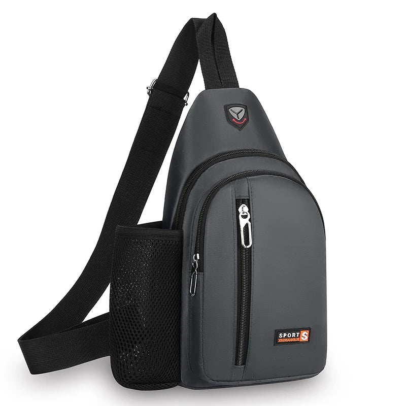 New Casual Breast Bag Travel Crossbody Bag Fashion Shoulder Bag Multifunctional Large Capacity Crossbody Bag for Men and Women
