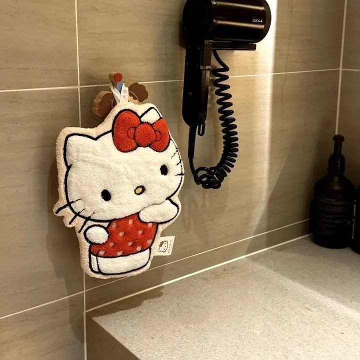 Hello Kitty My Melody Pochacco Cartoon Kawaii Hand Towel Water-Absorbent Coral Fleece Kitchen Decor Quick-Drying Kids Towel Gift