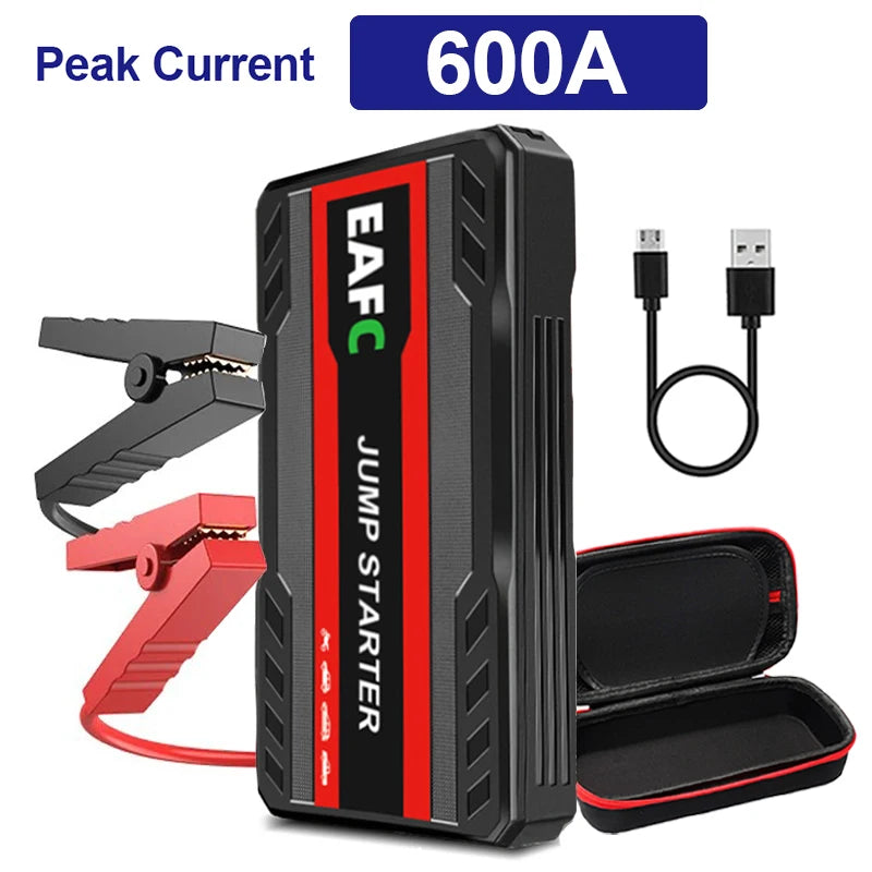 Car Jump Starter 2000A Battery Charger 1200A/1000A Emergency Start-up Lighting Power Bank Car Booster for 12V Vehicles Starting