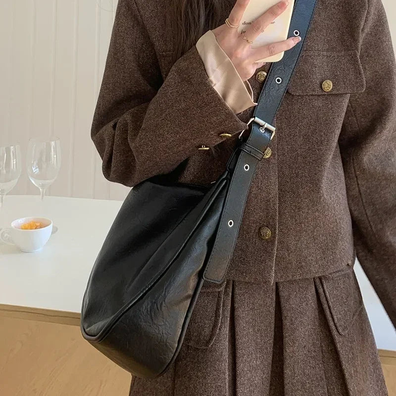 Innovative Mini Bolsos Purse And Handbags Mixture Versatile Vintage Tote Bag Simple Atumn And Winter New Vertical Box Shaped bag