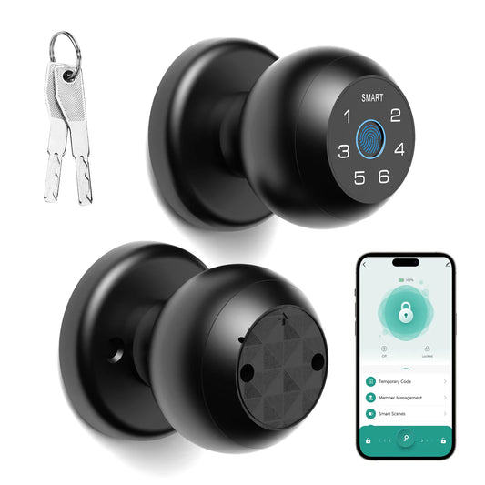 Viladepot Smart Lock Fingerprint Door Lock App Control Passcode Unlock Electronic Touchscreen Keypad Indoor