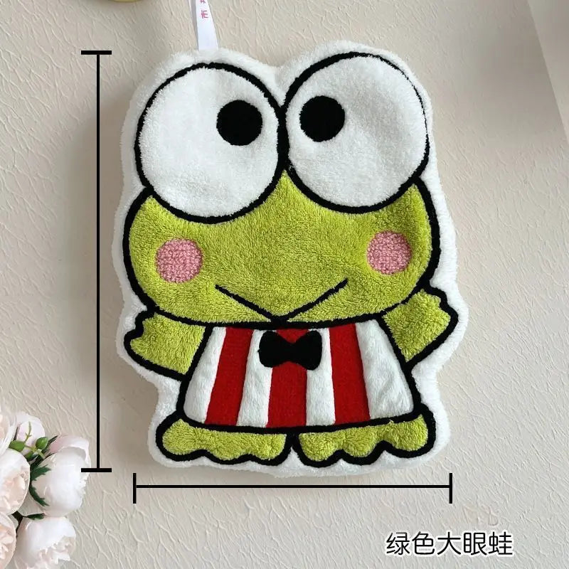 Hello Kitty My Melody Pochacco Cartoon Kawaii Hand Towel Water-Absorbent Coral Fleece Kitchen Decor Quick-Drying Kids Towel Gift