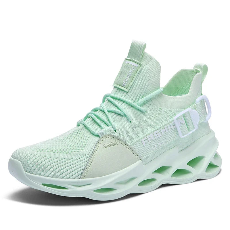 Lightweight Men's and Women's Fashion Sports Blade Breathable Flying Weaving Running Shoes Couple Outdoor Fitness Non-slip Shoes