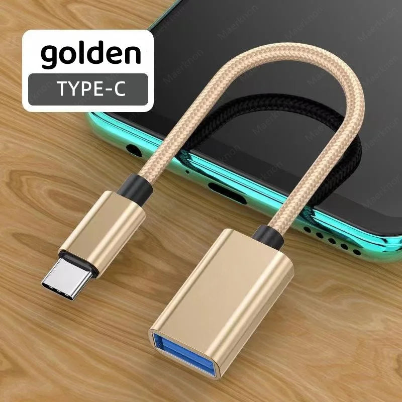 USB 3.0 To Type C OTG Cable Converter For Xiaomi Huawei Oneplus Data Cable Flash Drive Connector USB Adapter Cable Type C Cable